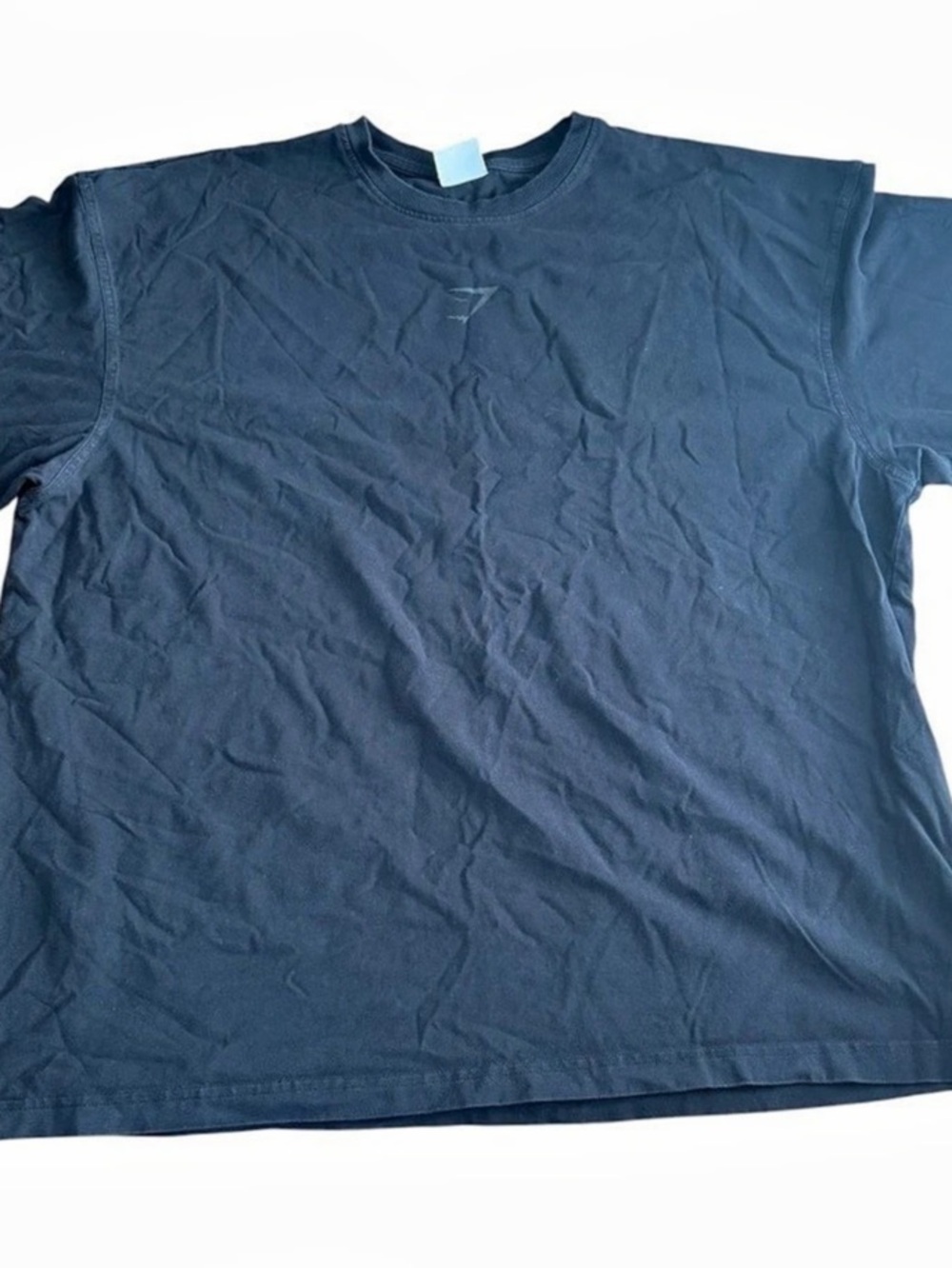 Gymshark Men’s XXL Black Crew Neck Short Sleeve Stretch Logo T-Shirt